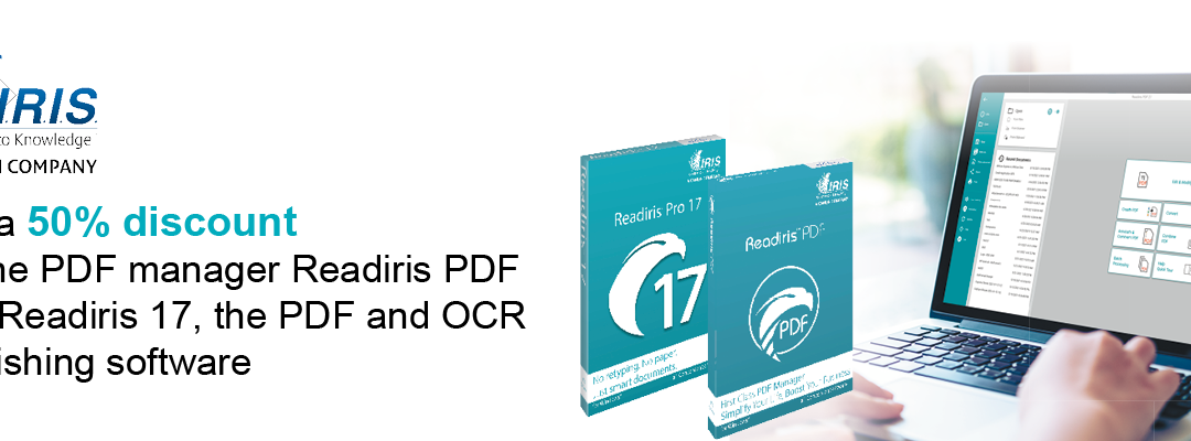 Get 50% discount on Readiris PDF and Readiris 17