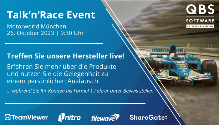 Talk'n'Race Event: Treffen Sie unsere Hersteller live in München