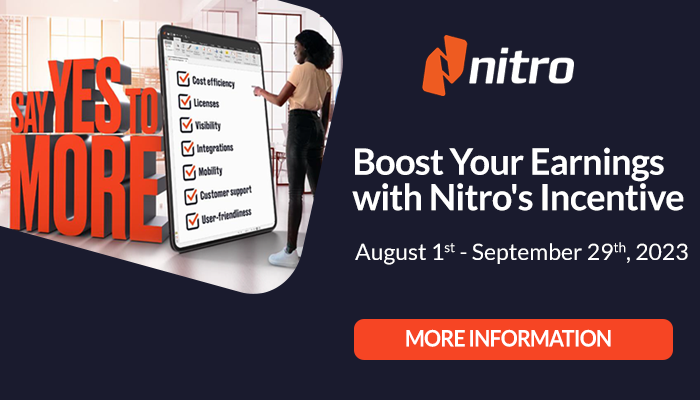 Nitro Incentive until 29th of September
